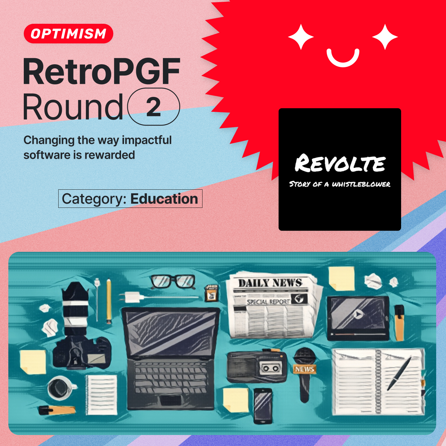 Optimism RetroPGF2 recipient with Revolte